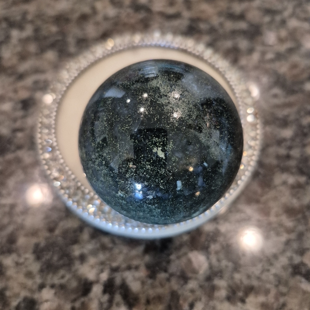 Natural Jasper Crystal Sphere Orb #2 - Picture 9 of 10